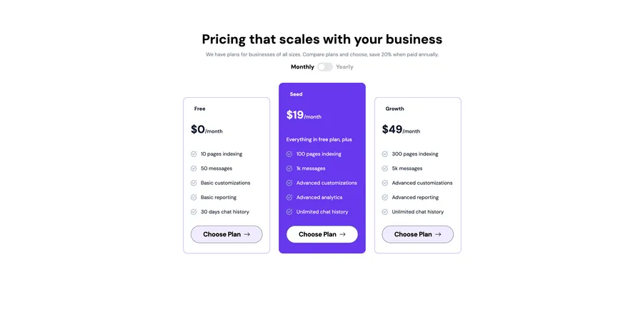 ChatCare landing page